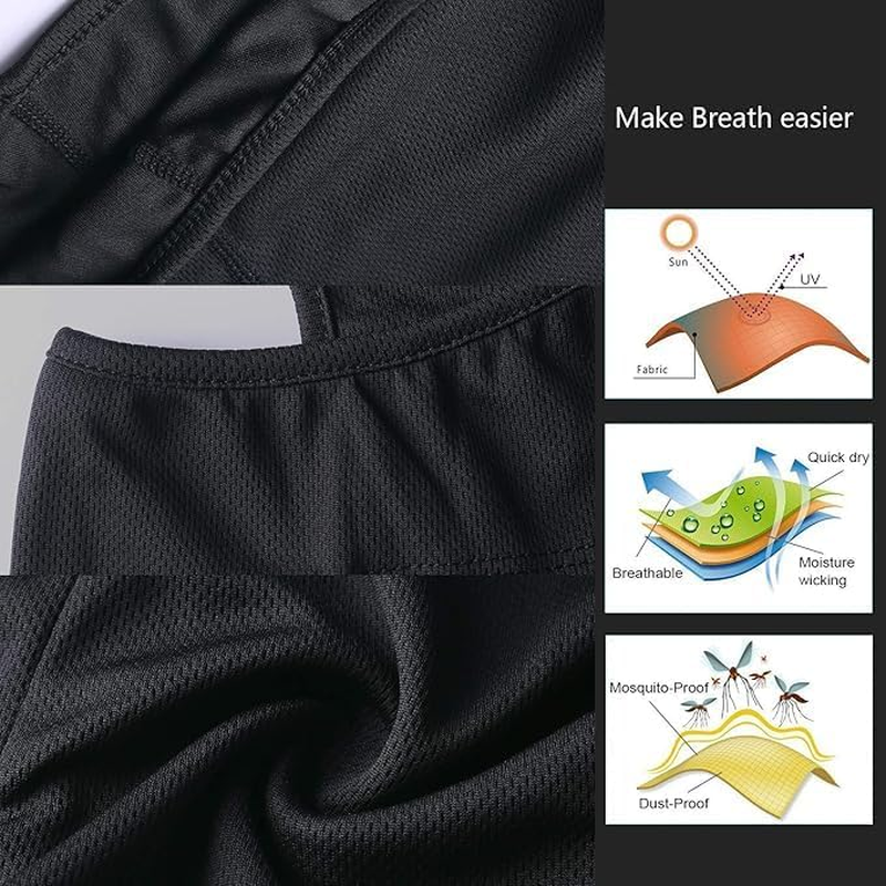 Balaclava Face Mask Adjustable Windproof UV Protection Hood image number 2