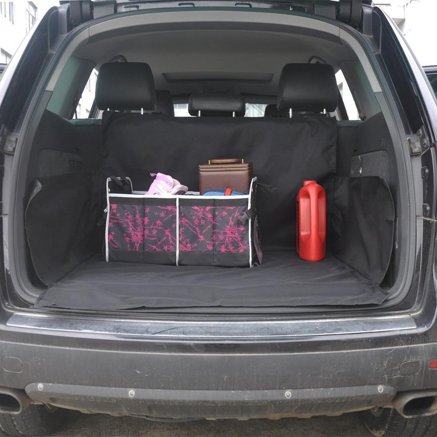 Aceirropy Car Dog Mat,Dog Cover Car Seat Protector - Non-Slip Dustproof Pad Protector with Storage for Truck Provide Comfort Prevent Scratches Adventures Vehicle Long Trips Easy Cleaning Backseat image number 4