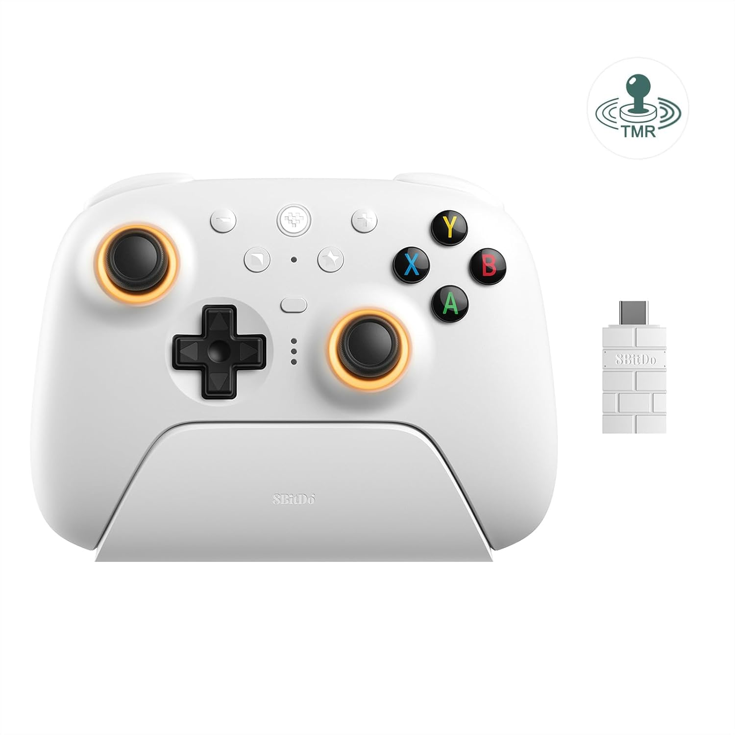 8Bitdo Ultimate 2 Wireless Controller for Windows & Android, Gaming Controller with TMR Joysticks, Switchable Hall Effect/Tactile Triggers, RGB Fire Ring, 8Speed Wireless Tech