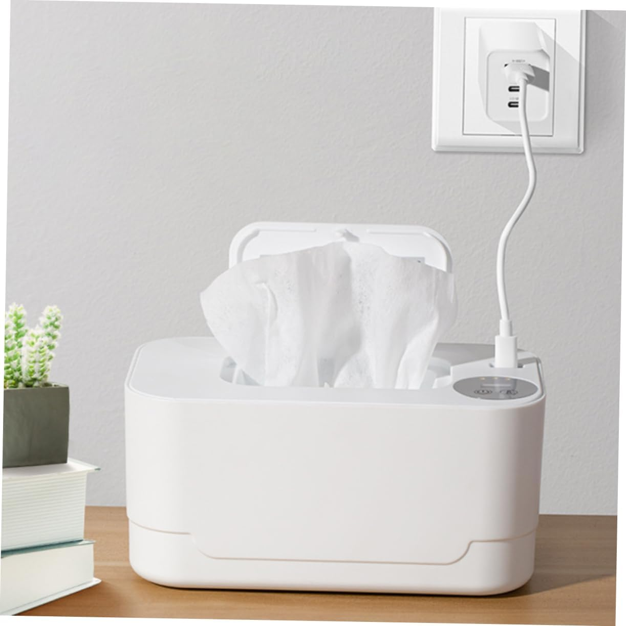 Alipis Wipe Warmer Travel Wipes Dispenser Wipes Holder Wipes Container Wiper Warmer Wipe Container for Bathroom Warmer Wipes Warmer Wipes Dispenser Plastic White