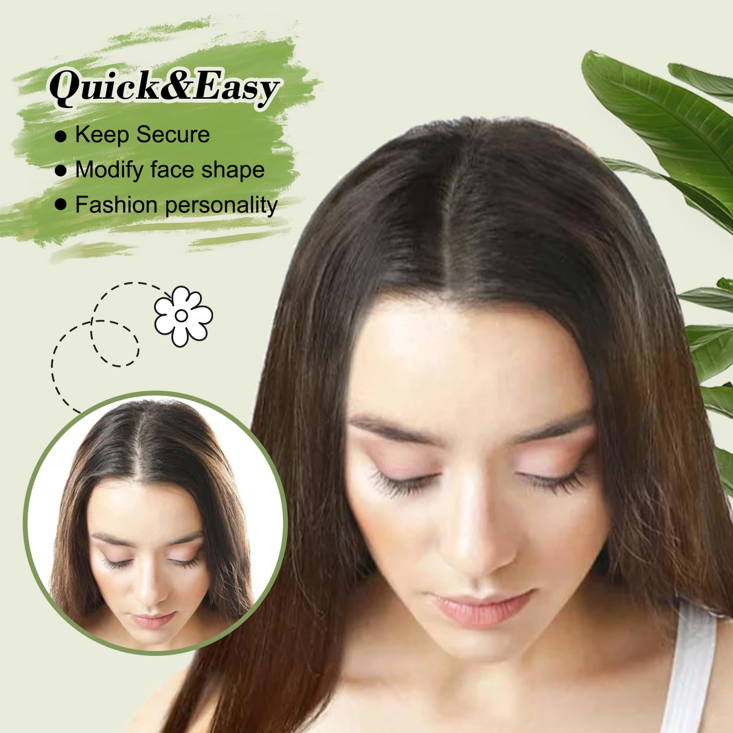 Hair Toppers for Women Real Human Hair 10 Inch Hair Toppers for Women Upgrade Swiss Base Hairpieces for Hairloss (Ombre Light Brown with Blond Highlight) image number 3