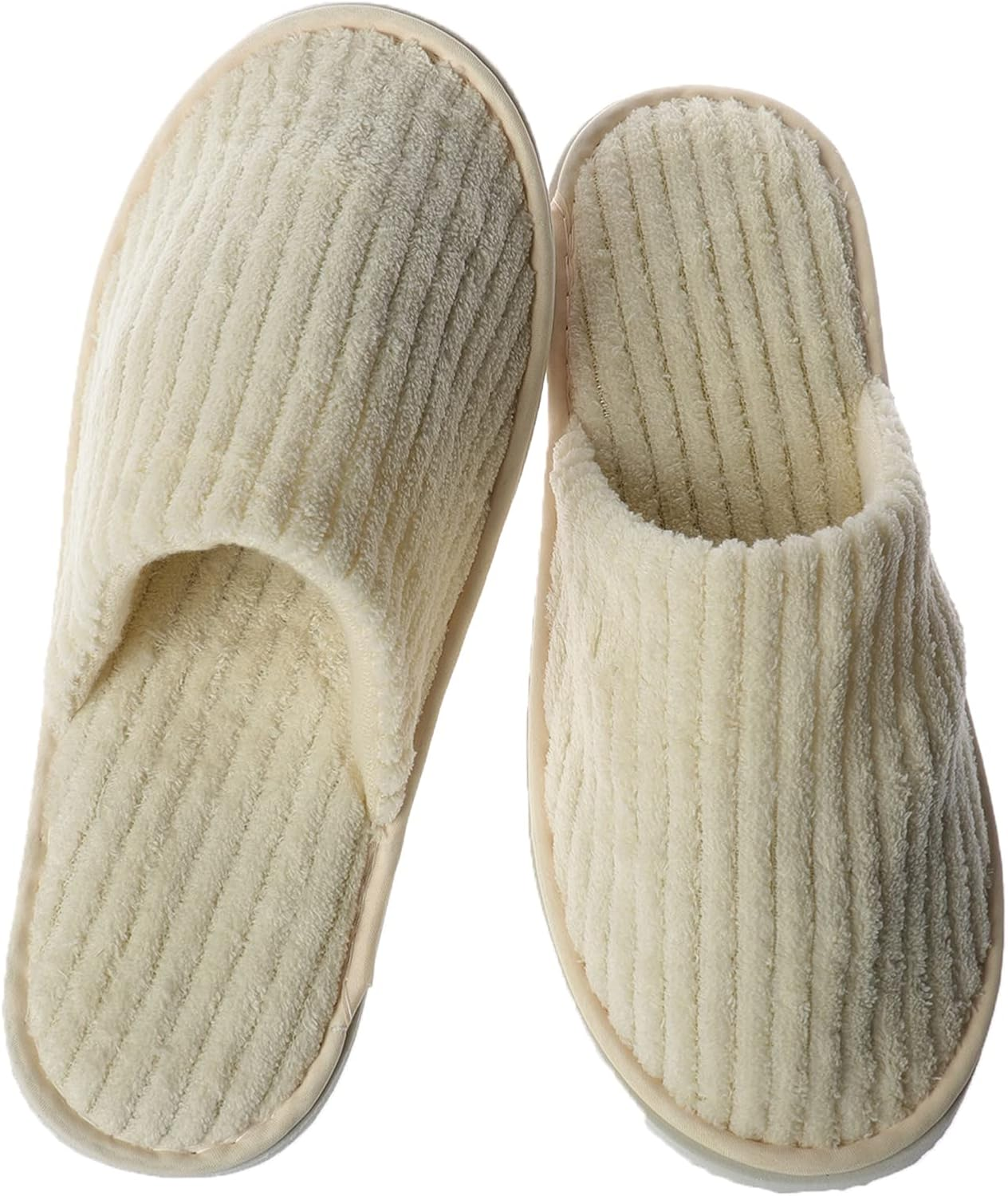 Spa Slippers for Men Women, Non Slip Thick Cotton Velvet Hotel Slippers, Washable House Slippers for Guests Wedding Bridesmaid Travel Party Bathroom