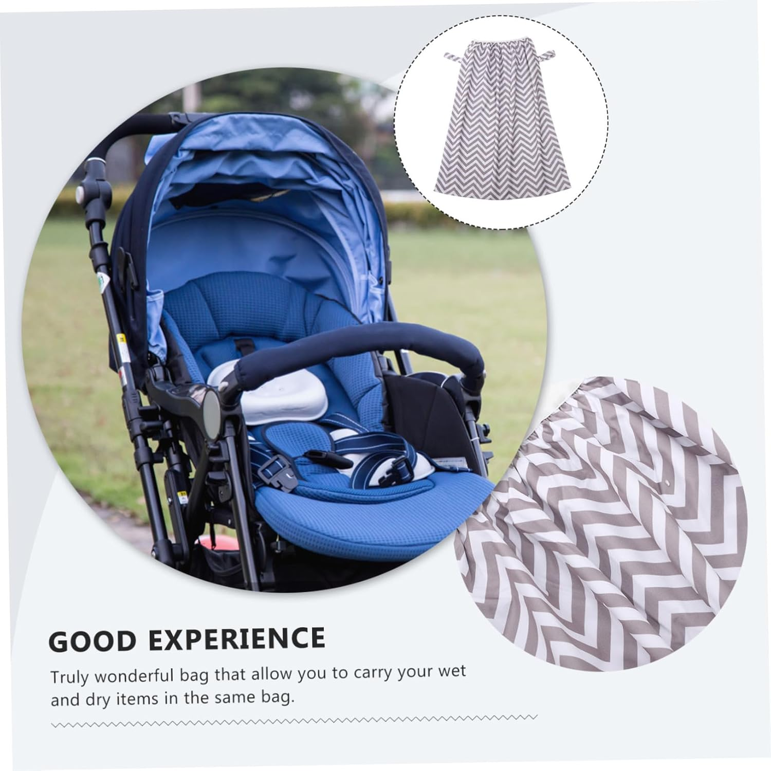 HANABASS Reusable Diaper Pail Liner Wet Bag Elastic Edge for Cloth Diaper Pail (05)