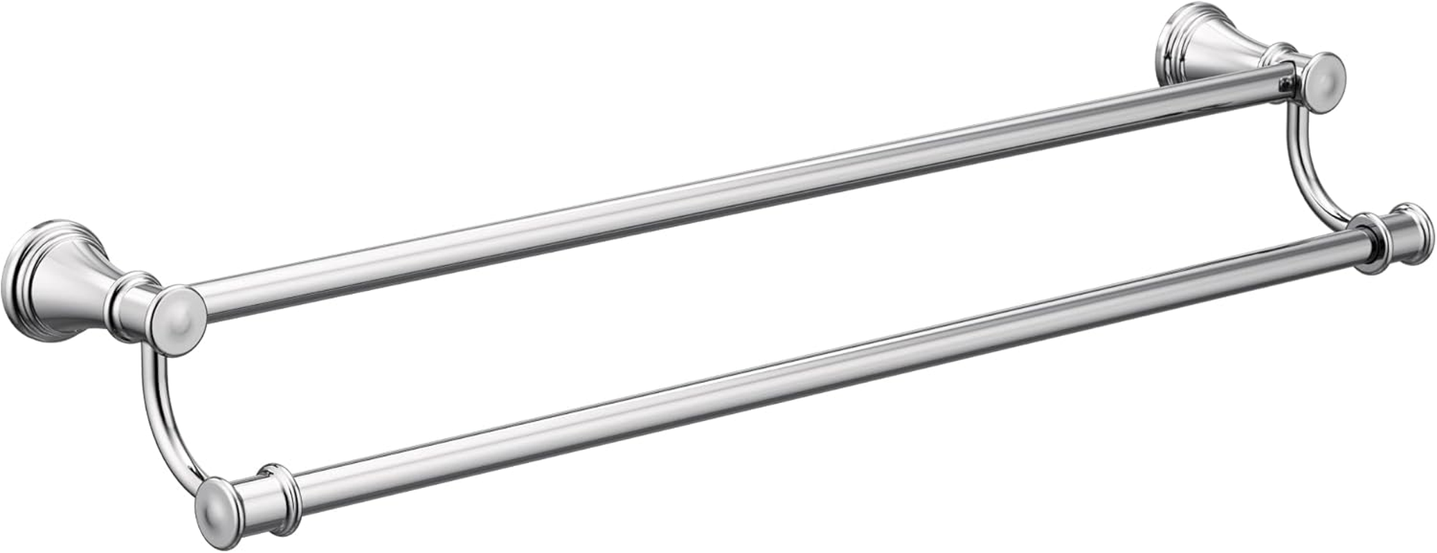 Moen YB6422NL Belfield 24-Inch Bathroom Double -Towel Bar, Polished Nickel