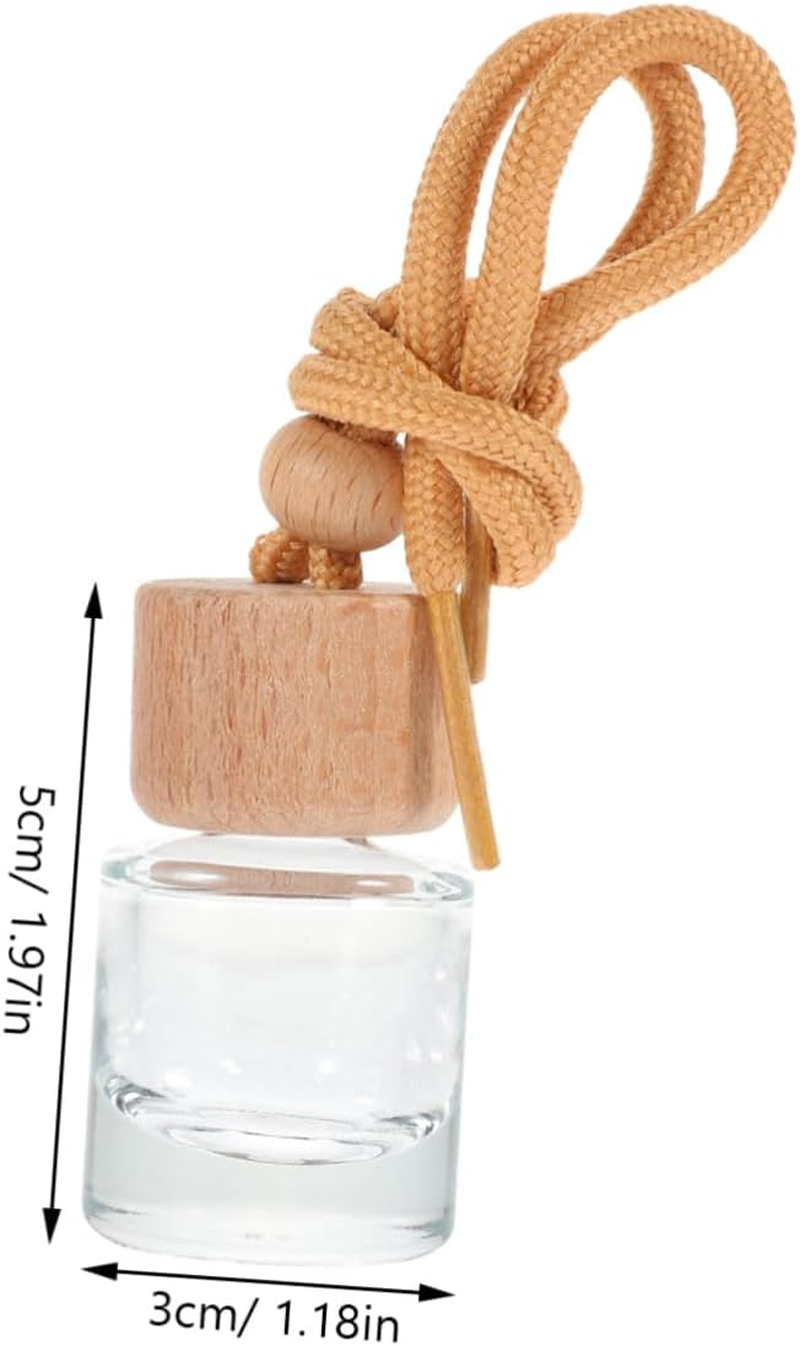 10Pcs Perfume Bottle Pendants for Car Diffuser Empty Glass Bottles Hanging Accessories for Car Air Freshener image number 1