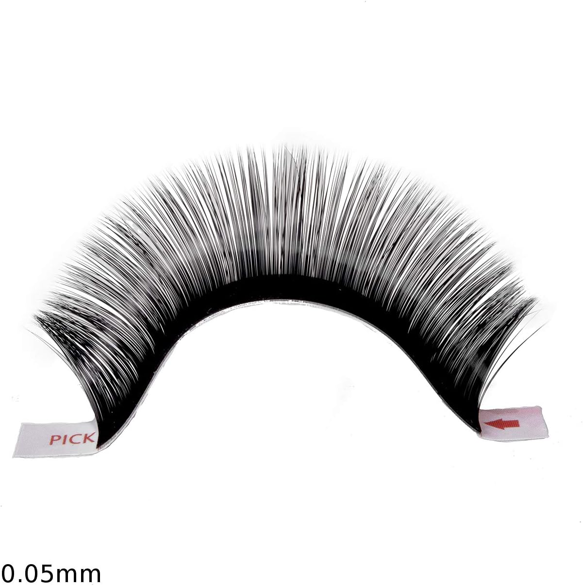 Hair2Heart 0.05 Thickness Volume C-Curl Mink Eyelash Extensions, 13 Mm Length image number 2