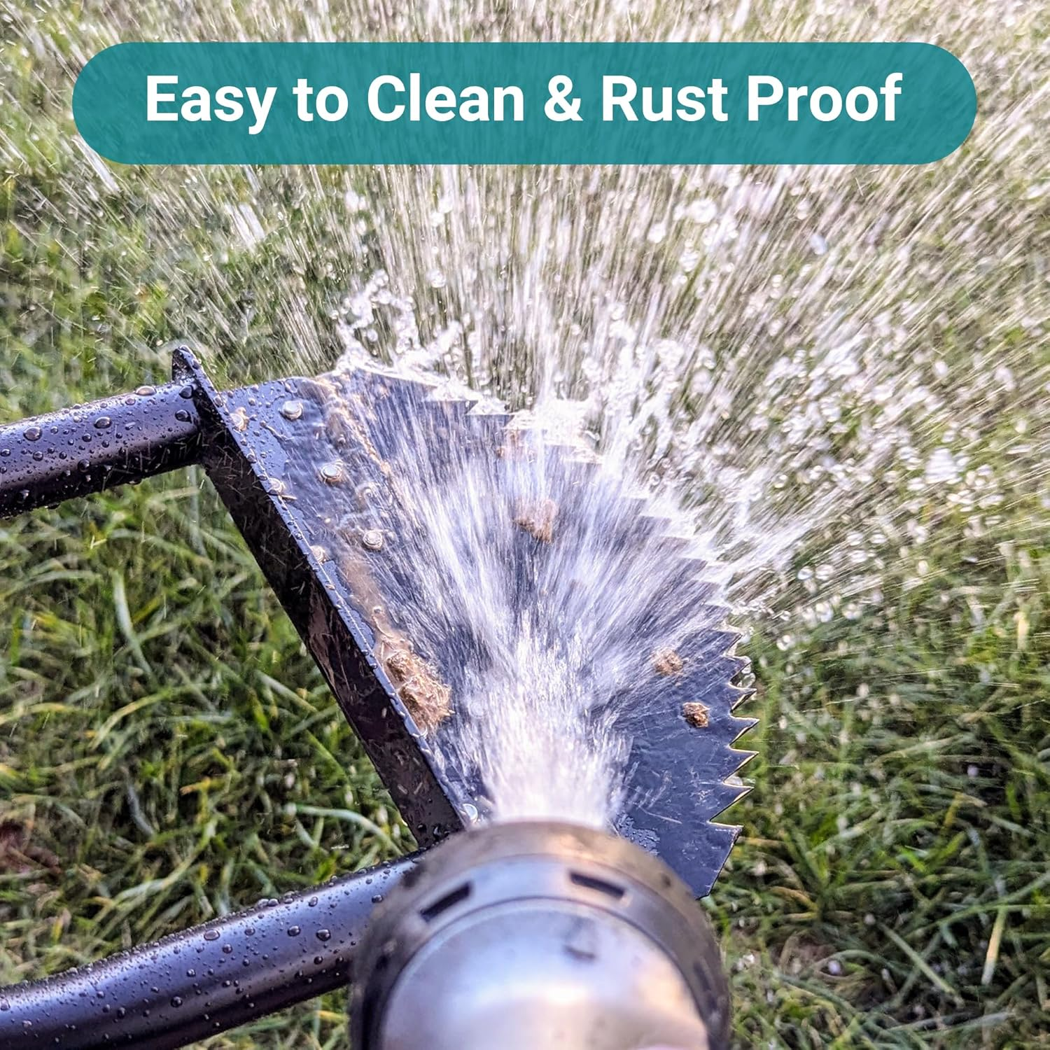 Edger Lawn Tool 41In Border Edger with Tempered Spring Steel Blade Long Rubber Handle Wide Footplate Rustproof Manganese Steel Half Moon Edger for Garden Maintenance