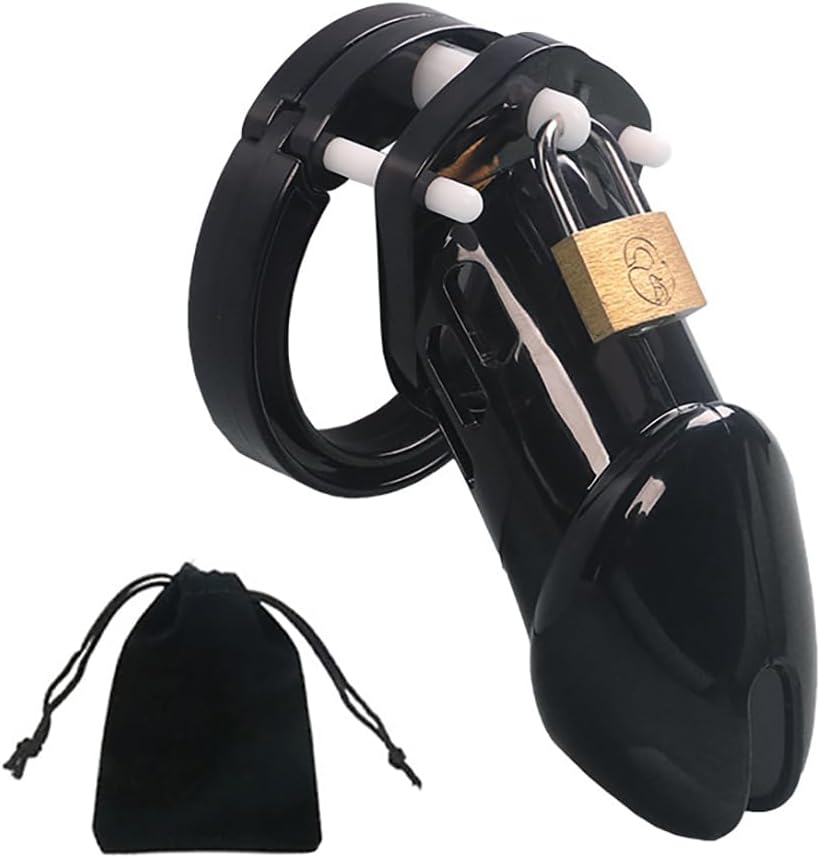 Breathable Chastity Device Penis Exercise Male Sm Cock Cage Lock Large Chastity Cage Device Adult Sex Toys for Men Gay Black