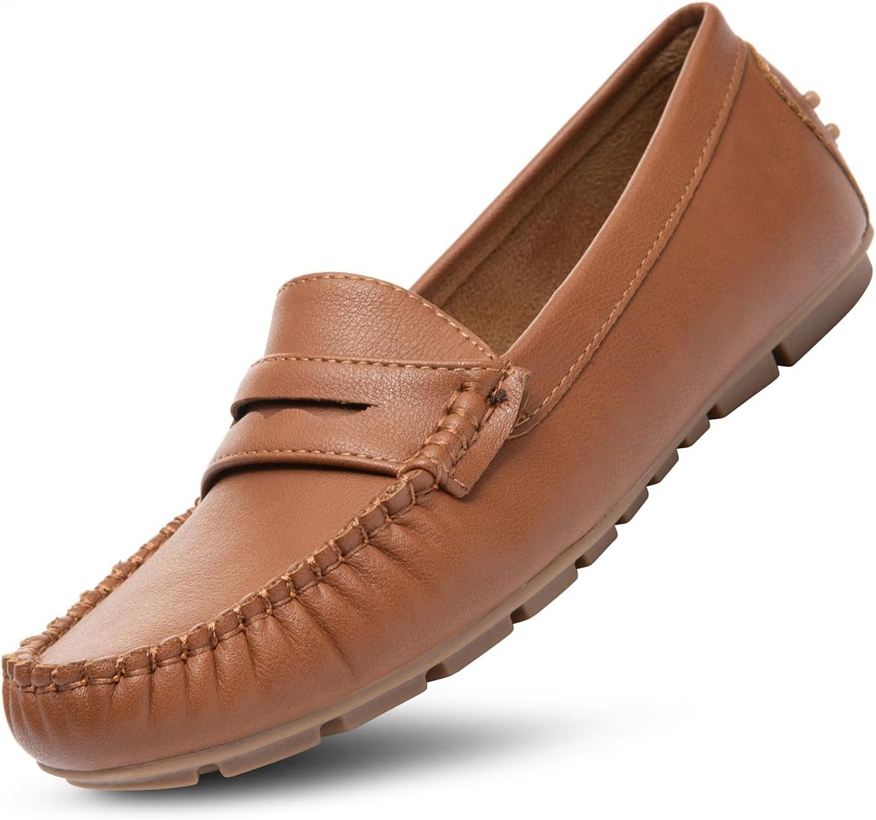 Bernal Women Penny Loafers Casual Comfortable Slip on Flat Shoes Driving Loafers Work Walking Shoes