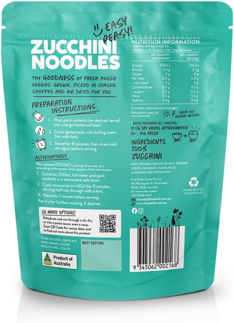 Fine Fettle Pantry Essentials Multi Pack (Cauli Rice 50G, Broc & Cauli Rice 50G, Zucchini Noodles 20G). Cauliflower, Broccoli and Zucchini Alternatives - Low-Carb, Gluten Free and Keto Friendly image number 1