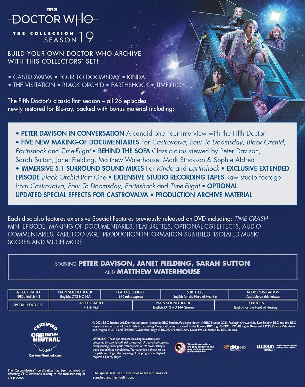 Doctor Who - the Collection - Season 19 [Blu-Ray] [2021] image number 1