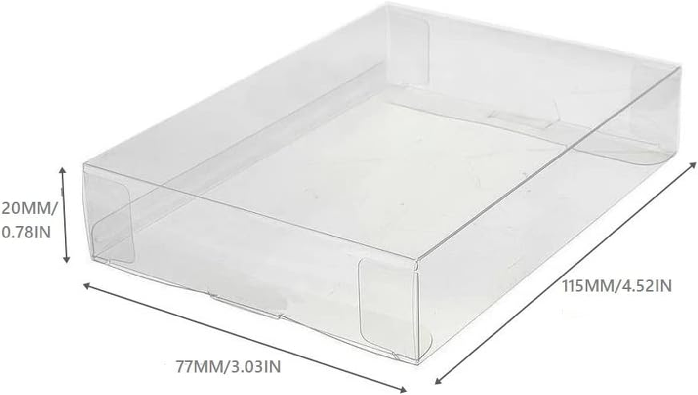 CHILDMORY 10Pcs Clear Case Sleeve Protector for N64 Games Cartridge