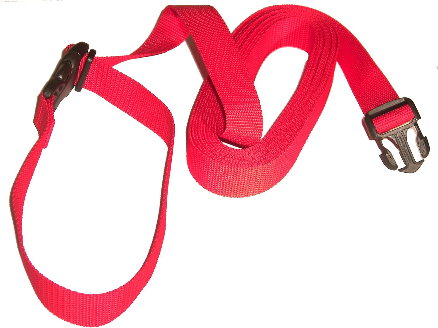 DOGS and MORE - Extension for the Basic Recall Lead with L&Atilde;-SBARER Hand Loop - Extension 5 Metres (Red; 25 Mm Wide) / Search Lead/Field Lead image number 2