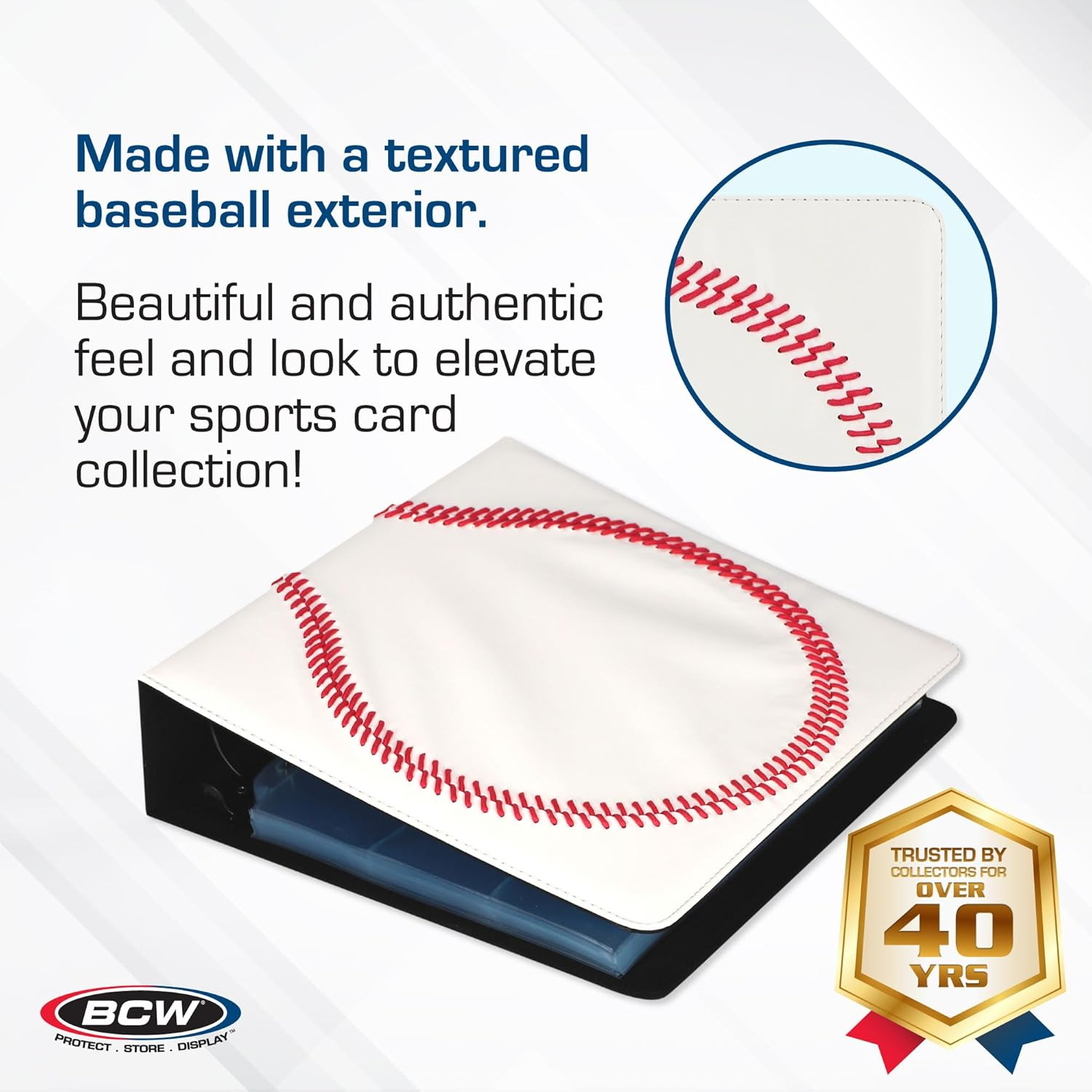 BCW Premium Baseball Collectors Album, White image number 2