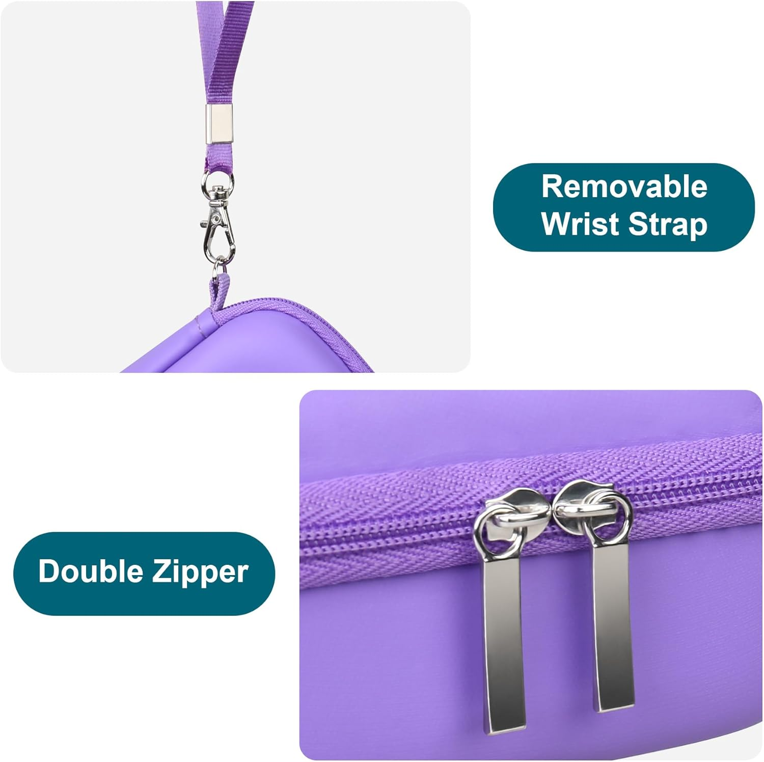 Canboc Hard Carrying Case for Bitzee/Bitzee Disney/Bitzee Magicals Interactive Toy Digital Pet, Virtual Electronic Pets Kids Toys Storage Bag, Purple+Purple (Case Only) image number 2