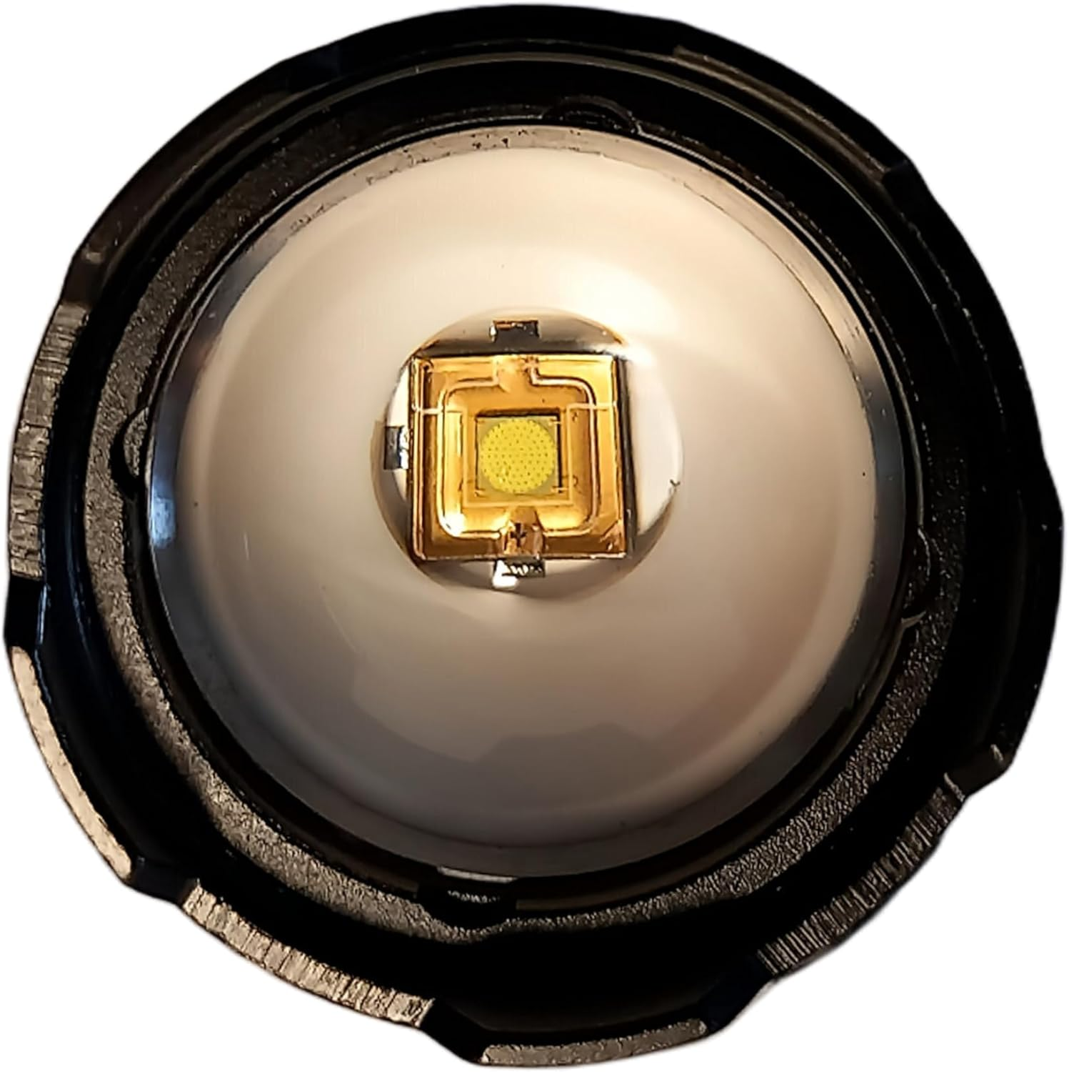 LED Torch with Zoom, Extremely Bright, Effective Beam Range 200 M+, Side White COB Light, Red/Blue Strobe, Hand Strap, Belt Clip and Integrated USB-C Rechargeable Battery image number 6