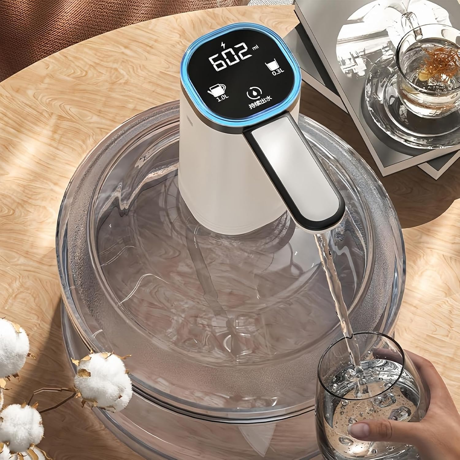 Jvjggag Electric Water Pump - Electric Automatic Touchscreen Home Supplies,Water Bottle Dispenser - for Home Kitchen Camping Picnic Outdoor Tent Countertop RV Offices Dormitory image number 3