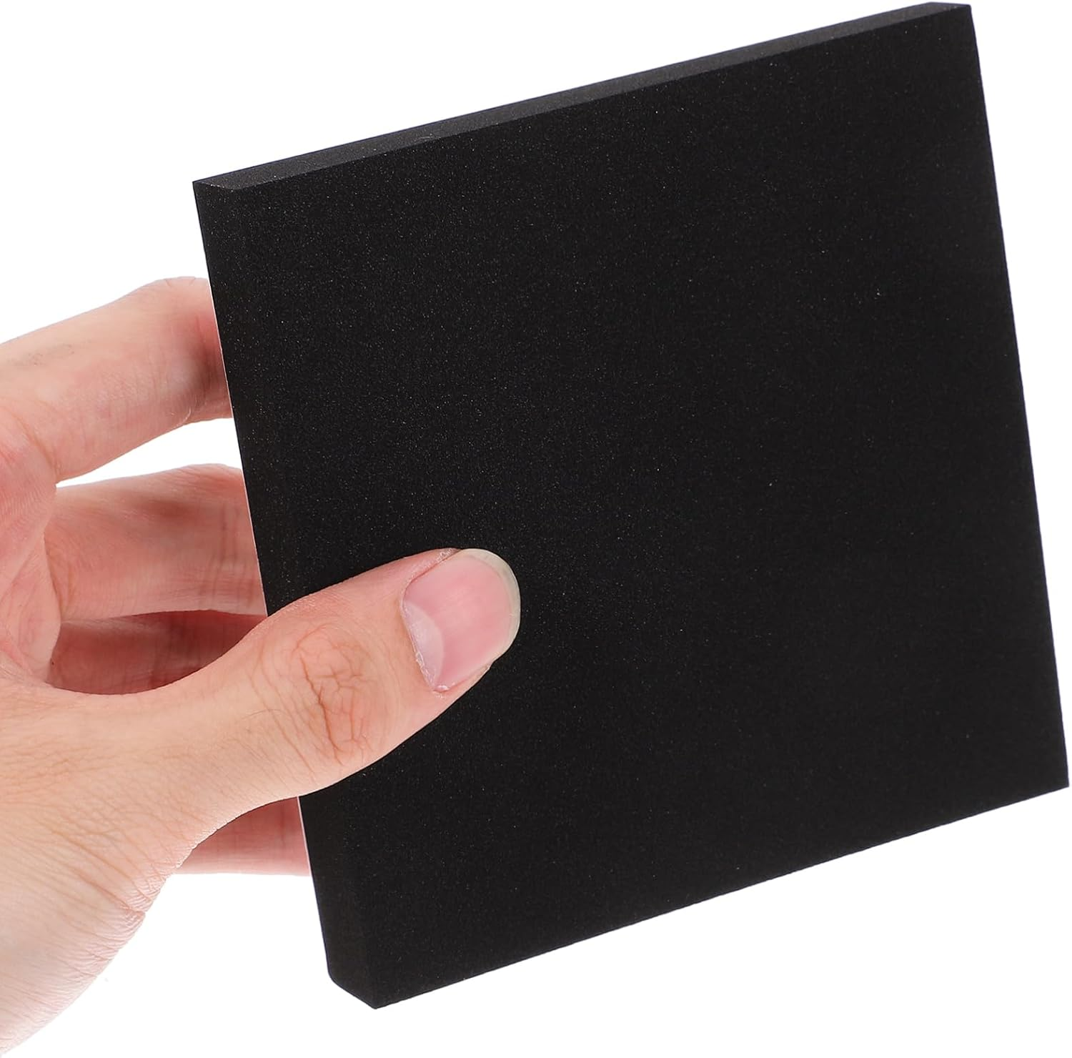 Gatuida 12Pcs Black Adhesive Foam Padding, Closed Cell Foam Sheet, Neoprene Rubber Pad Self Stick Anti-Slip Adhesive anti Vibration Foam Pad 4X4 Inch for Furniture Cars image number 5