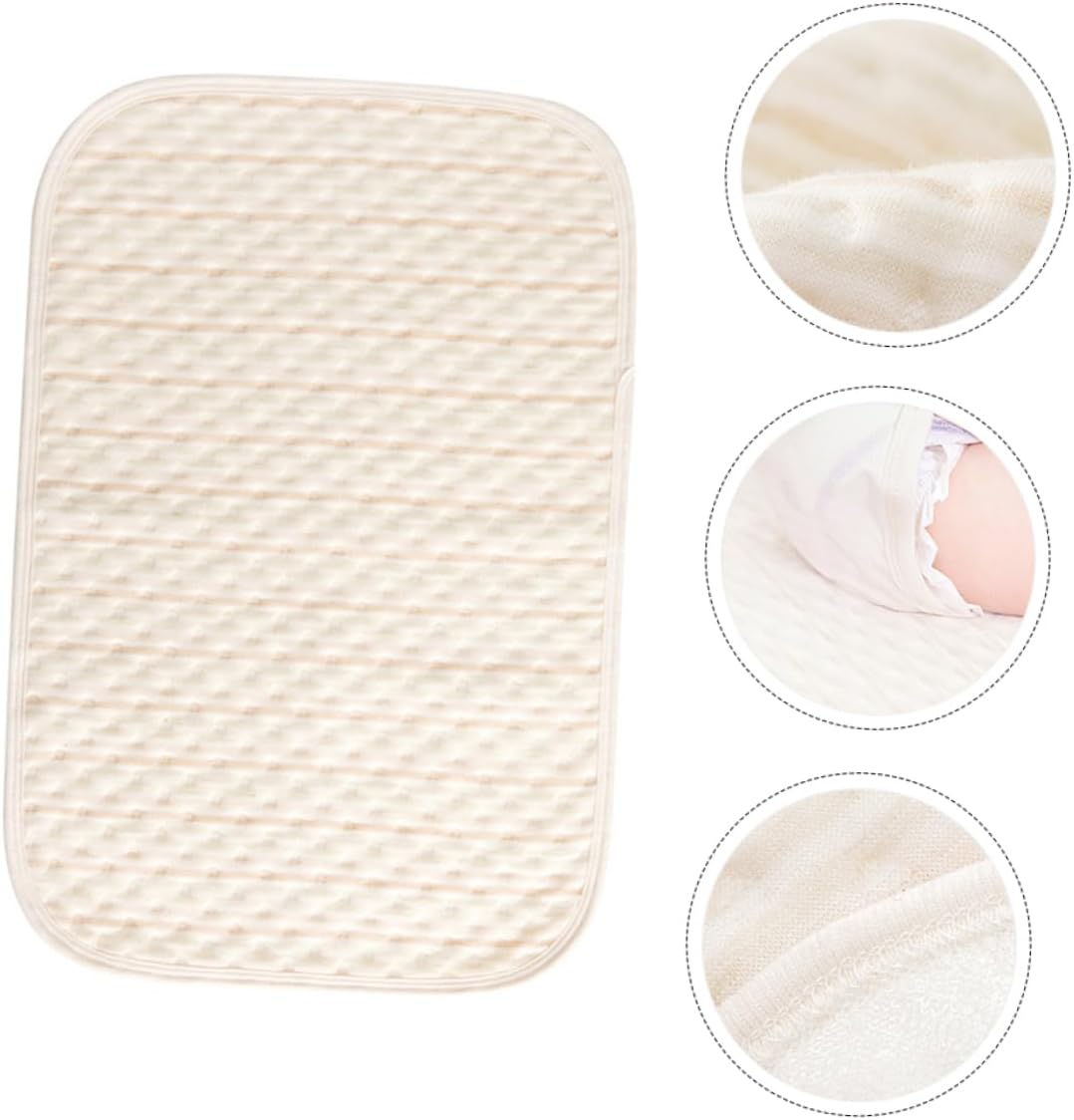 Kisangel Waterproof Cotton Changing Pads for Babies Washable Urinal Septum Pad High Absorption for Infants and Toddlers Soft and Comfortable for Diaper Changes 2-Pack image number 4