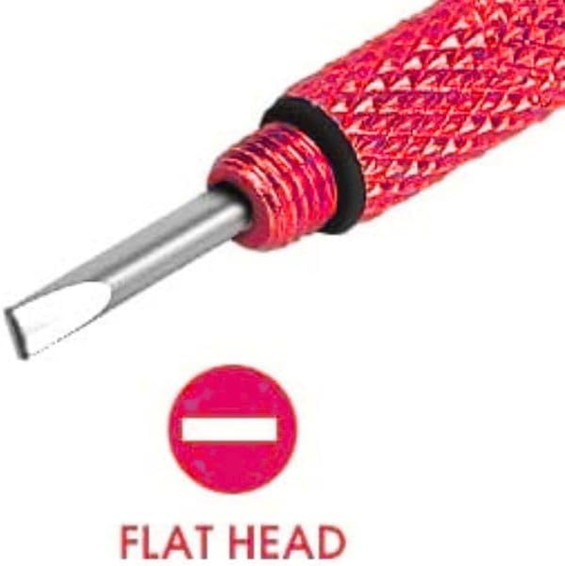 UNEAK - Eyeglass Screwdriver Repair Kit Red Precision 3 in 1 Mini Screwdrivers Set Keychain Glasses, Sunglasses, Sunglass, Watch, Electronics, Eyeglasses, Flat Head, Phillips, Hex - Blue image number 5