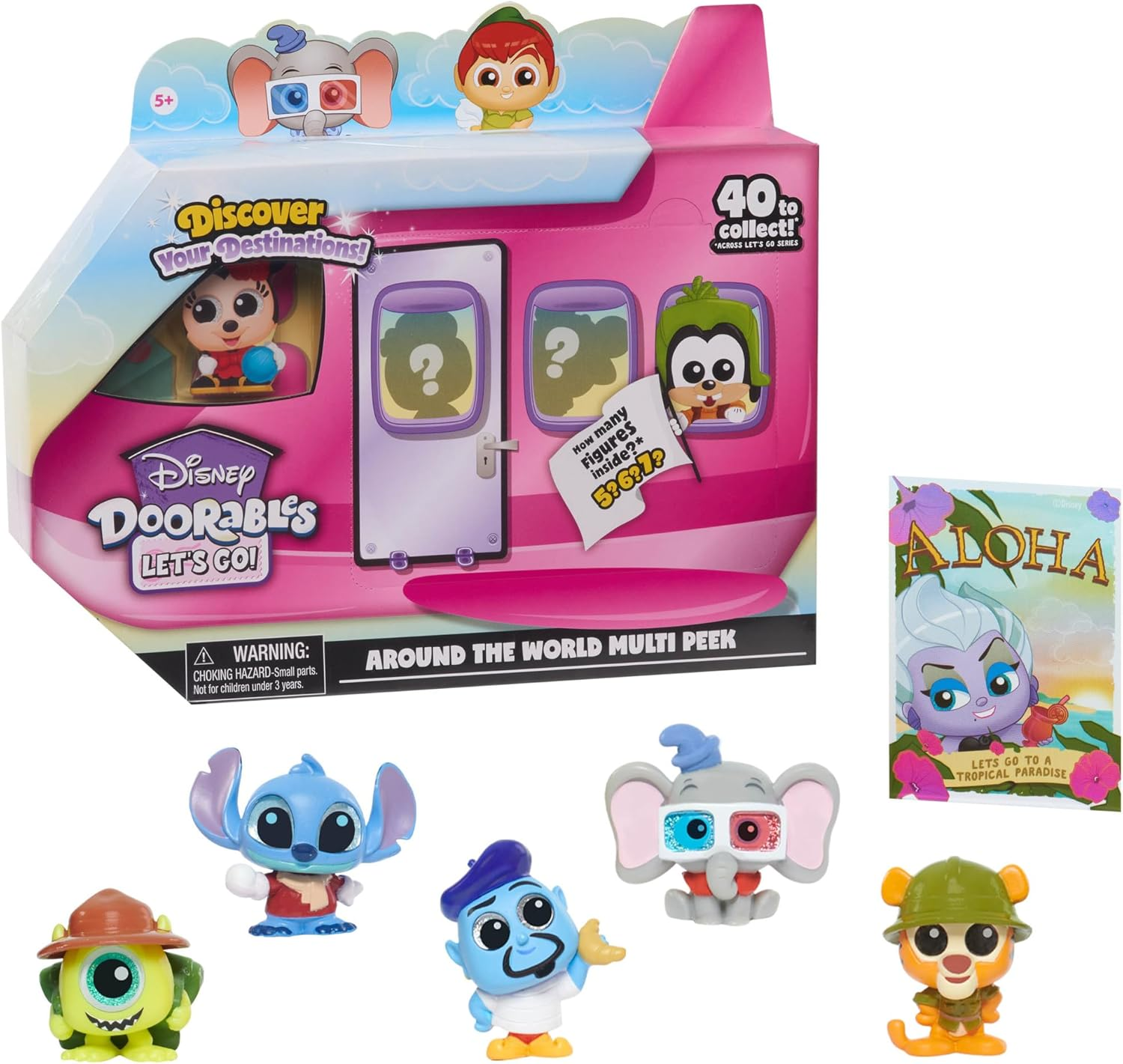 Disney Doorables Lets Go Figure Peek, Multi-Color (44542) image number 4