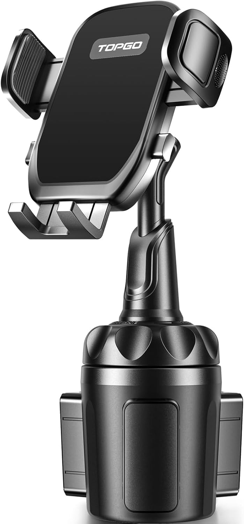 [Upgraded] Car Cup Holder Phone Mount Adjustable Automobile Cup Holder Smart Phone Cradle Car Mount for Iphone XR/XS Max/X/8/7 Plus/6S/Samsung Galaxy S10+/Note 9/S8 Plus/S7 Edge(Black) image number 2