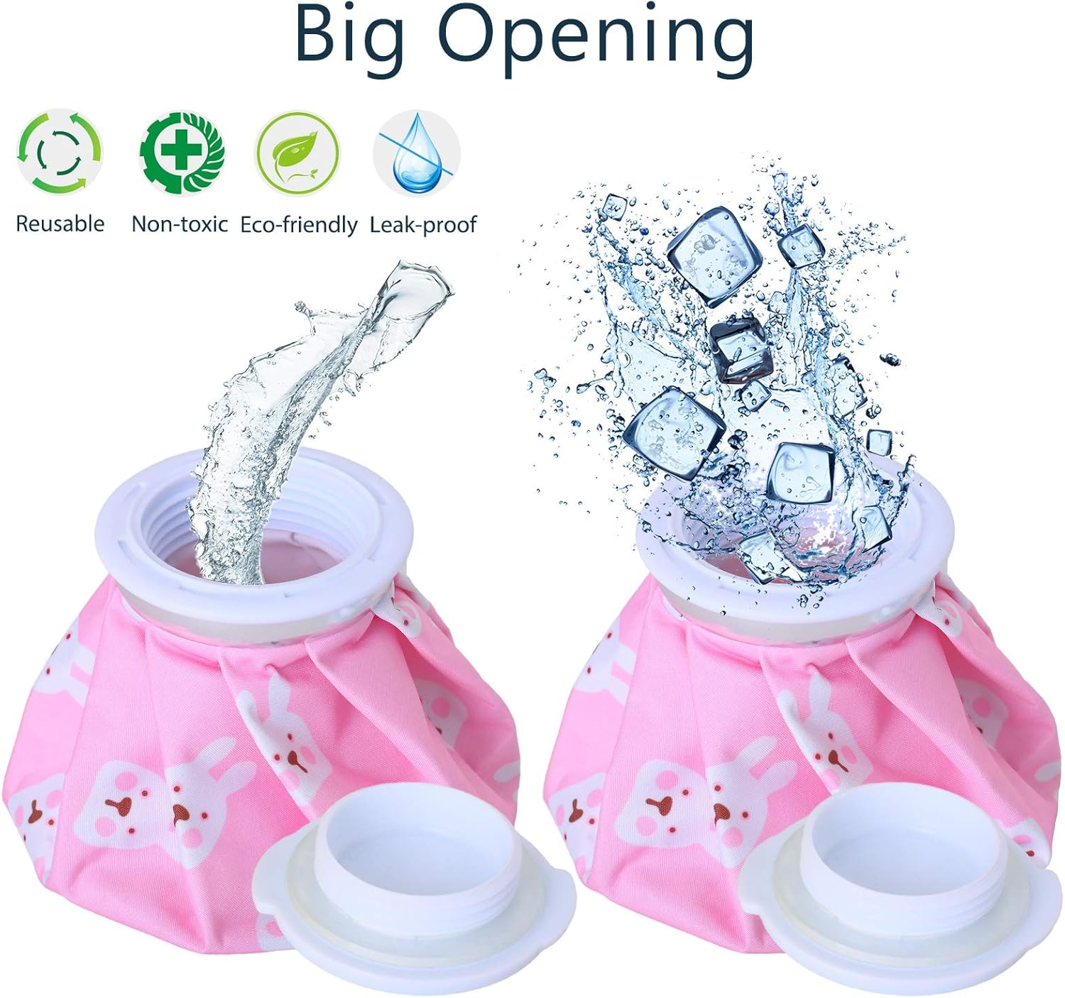 Linsonk Soft Ice Packs for Injuries Reusable for Kids Adults Cold Therapy Packs for Shoulder Wrist Knee Leg Pain Cold Compress for Swelling Bruises Wisdom Teeth Breastfeeding Headaches