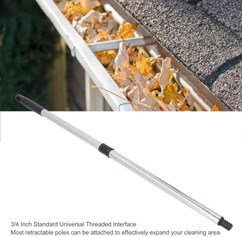 Gutter Cleaner Pole, Roofing Tool Pole, Telescoping Gutter Cleaners, for Homes, Villas, Warehouses, Workshops, Aluminum Alloy