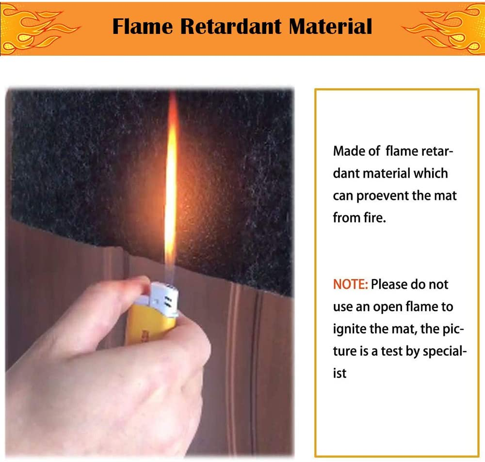 Under Grill Mat,Premium Grill Mat for Deck, under Grill Floor Mats to Protect Deck,Bbq Mat for under BBQ, Absorbent Oil Pad Protector for Decks and Patios,Waterproof, Reusable,(36X30 Inches) image number 6