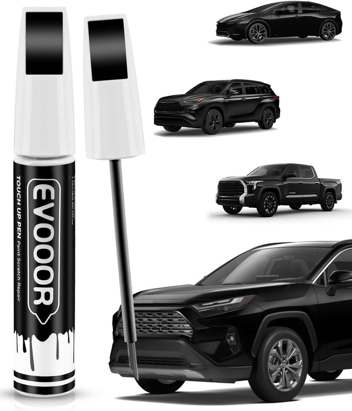 089 Wind Chill Pearl Tricoat Touch up Paint Compatible with Toyota Exact Match 2 in 1 Touch up Paint for Chips and Nicks Repair