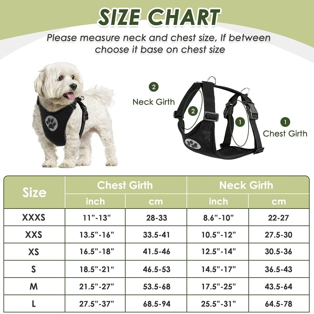 Slowton Dog Car Harness with Seat Belts, 2 in 1 Safety Adjustable Dog Seat Belts for Cars with Clip and Buckle, Breathable Mesh Pet Vest Harness Seatbelts with Secure Elastic Buffer for Travel image number 2