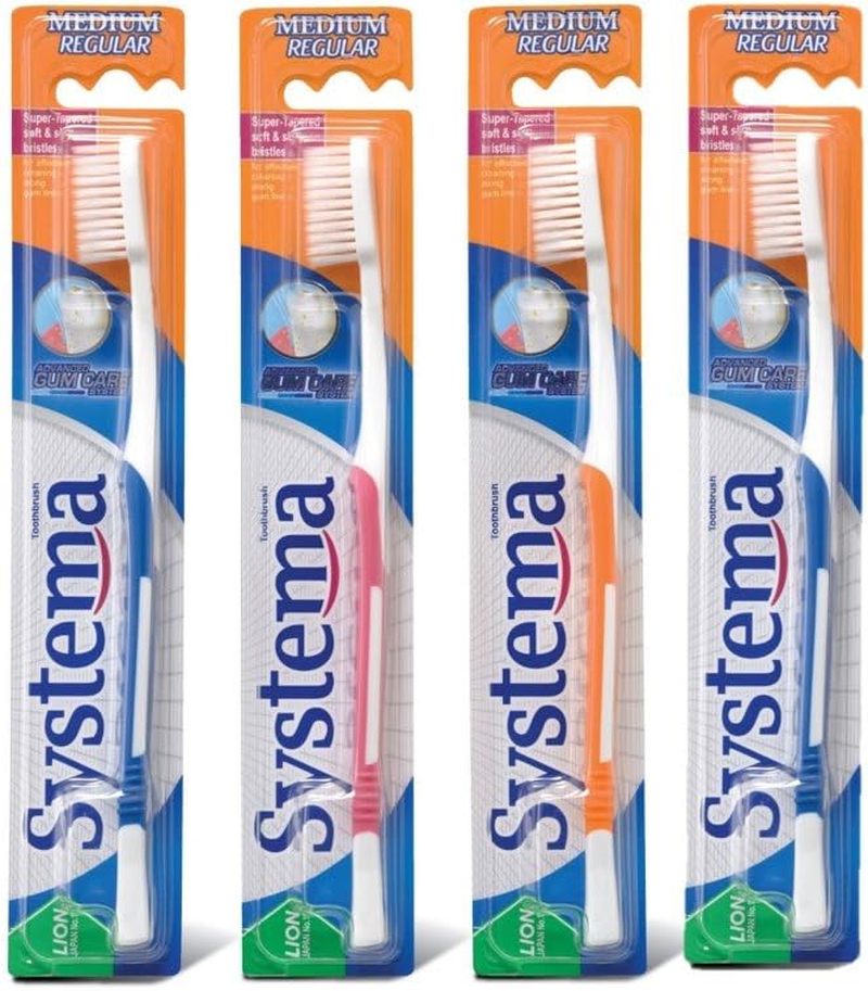 SYSTEMA Gum Care Toothbrushes Medium Bristles Pkt of 4 Pcs (Regular Head) image number 3