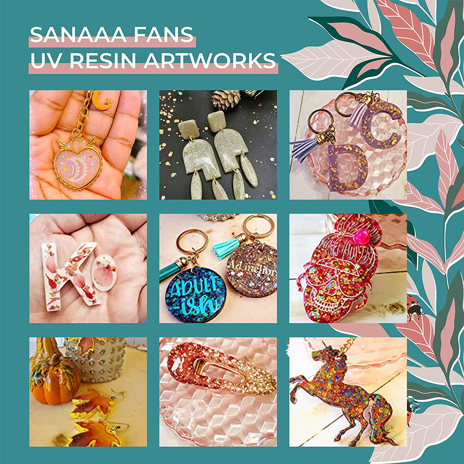 UV Resin 200G One Minute Fast Curing Clear Hard Type for Polymer Clay Seal, Tumbler, Pen, DIY Earring Pendant Jewelry Making