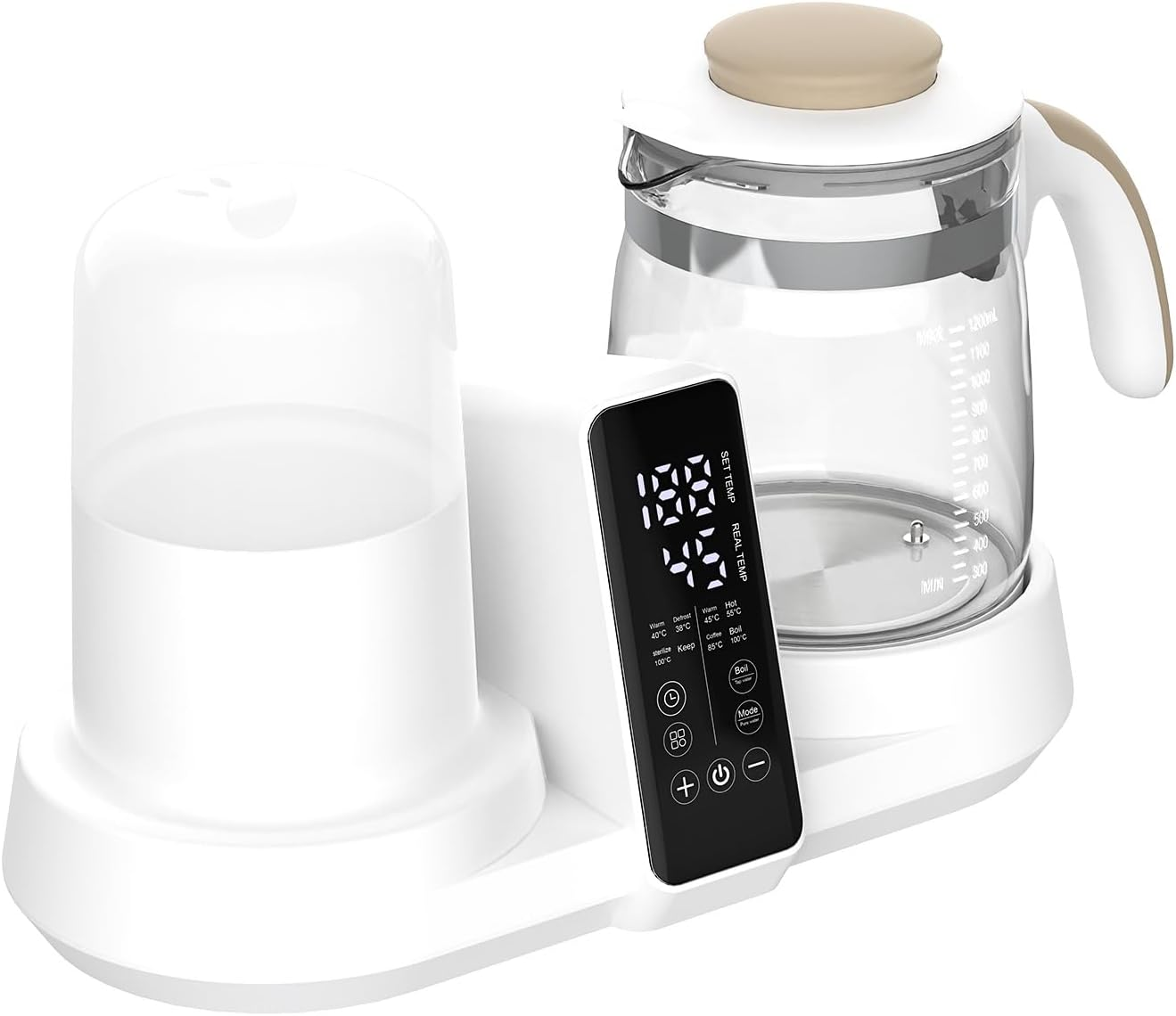 Baby Bottle Warmer, 8-In-1 Portable Instant Baby Milk Warmer with 24H Keep Warm, with Thaw, Sterili-Zing, Heat Baby Food Jars for Breastmilk, Formula, Tea, Coffee image number 4