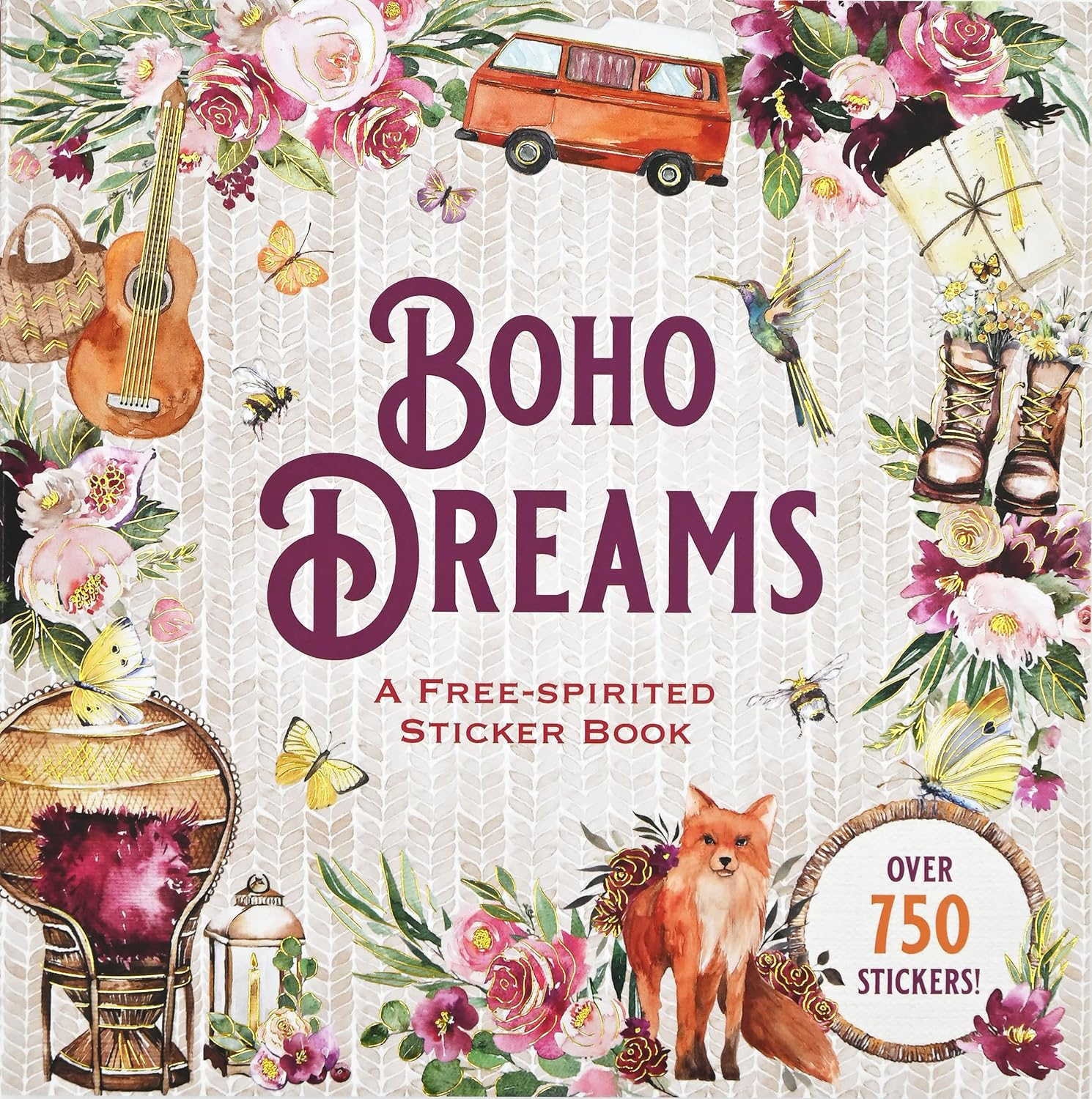 Boho Dreams Sticker Book: a Free-Spirited Sticker Book image number 1