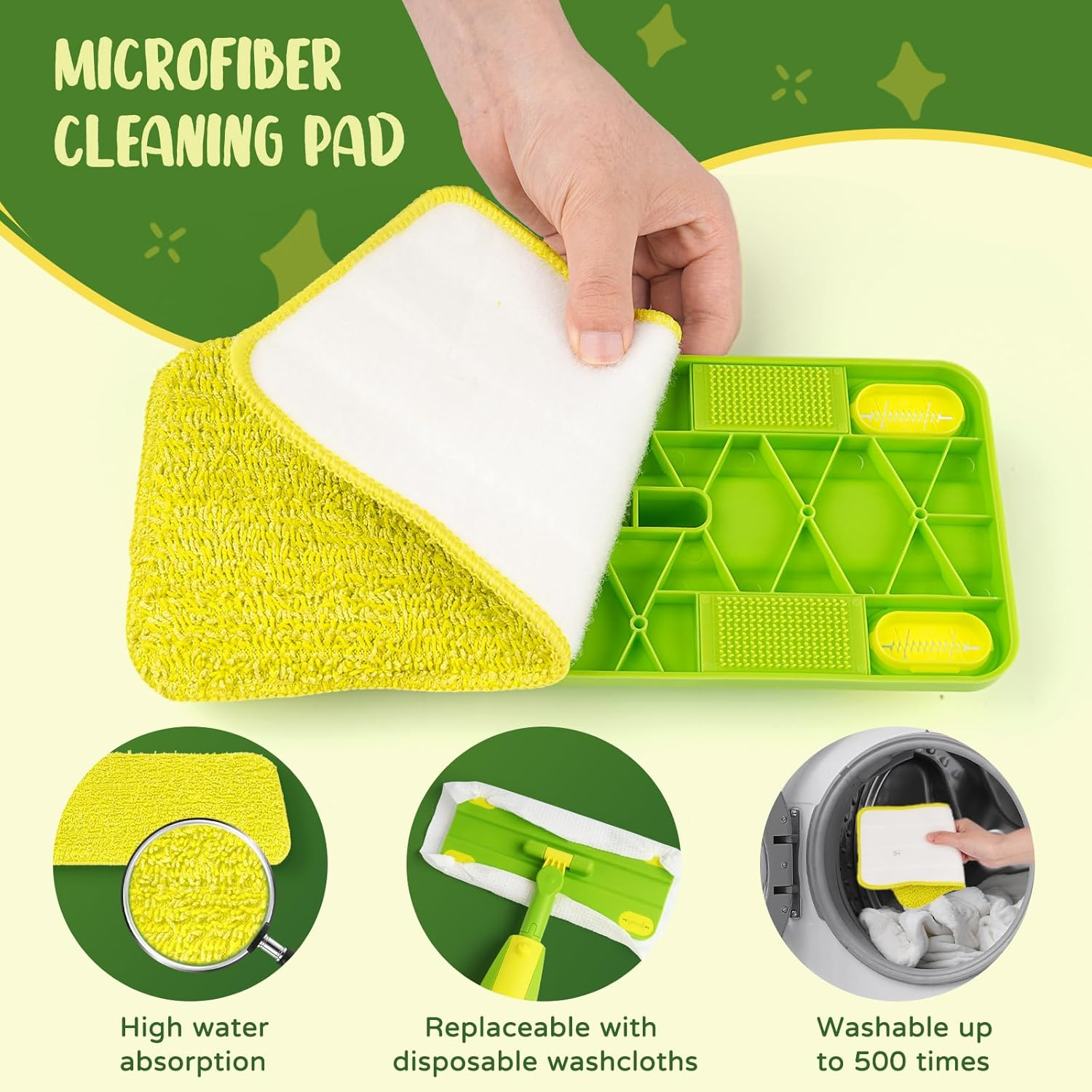 Spray Mop Toy Set for Kids,8 PCS Cleaning Toy Set for Toddler Aged 3+,With Refillable Bottle,Replacement Pads and Broom Head,Dustpan Set,Traceless Storage Rack,Montessori Toys, Kids image number 6