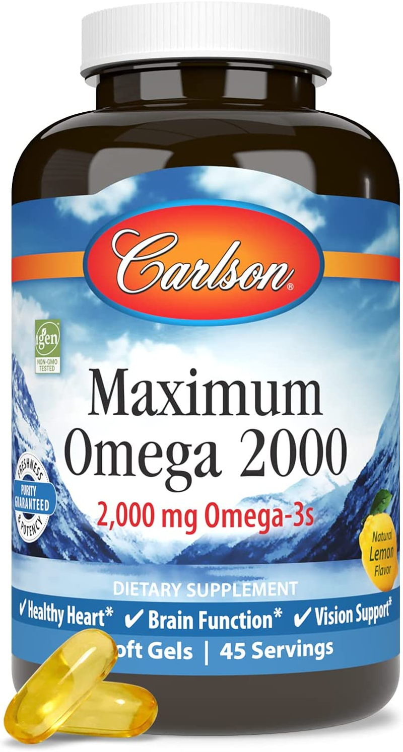 Carlson Labs - Maximum Omega 2000-90 Softgels image number 5