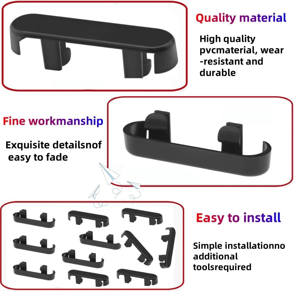 20 Pcs Weep Hole Covers, Window Drainage Cover Caps, Drainage Caps, Window Sill End Caps, Windows Sill Cover Hole Suitable for UPVC Window Fittings (Black) image number 3