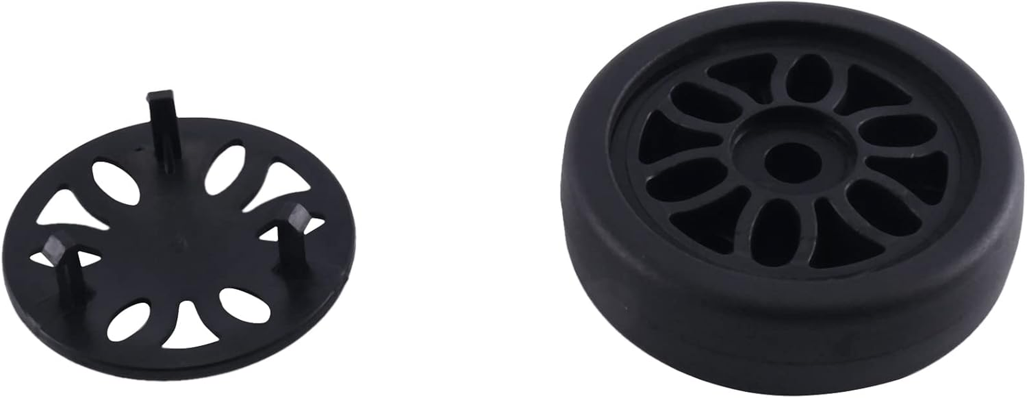 4Set 50Mm X12Mm Luggage Wheels Replacement Wear PU Caster Suitcase Replacement Wheels image number 6