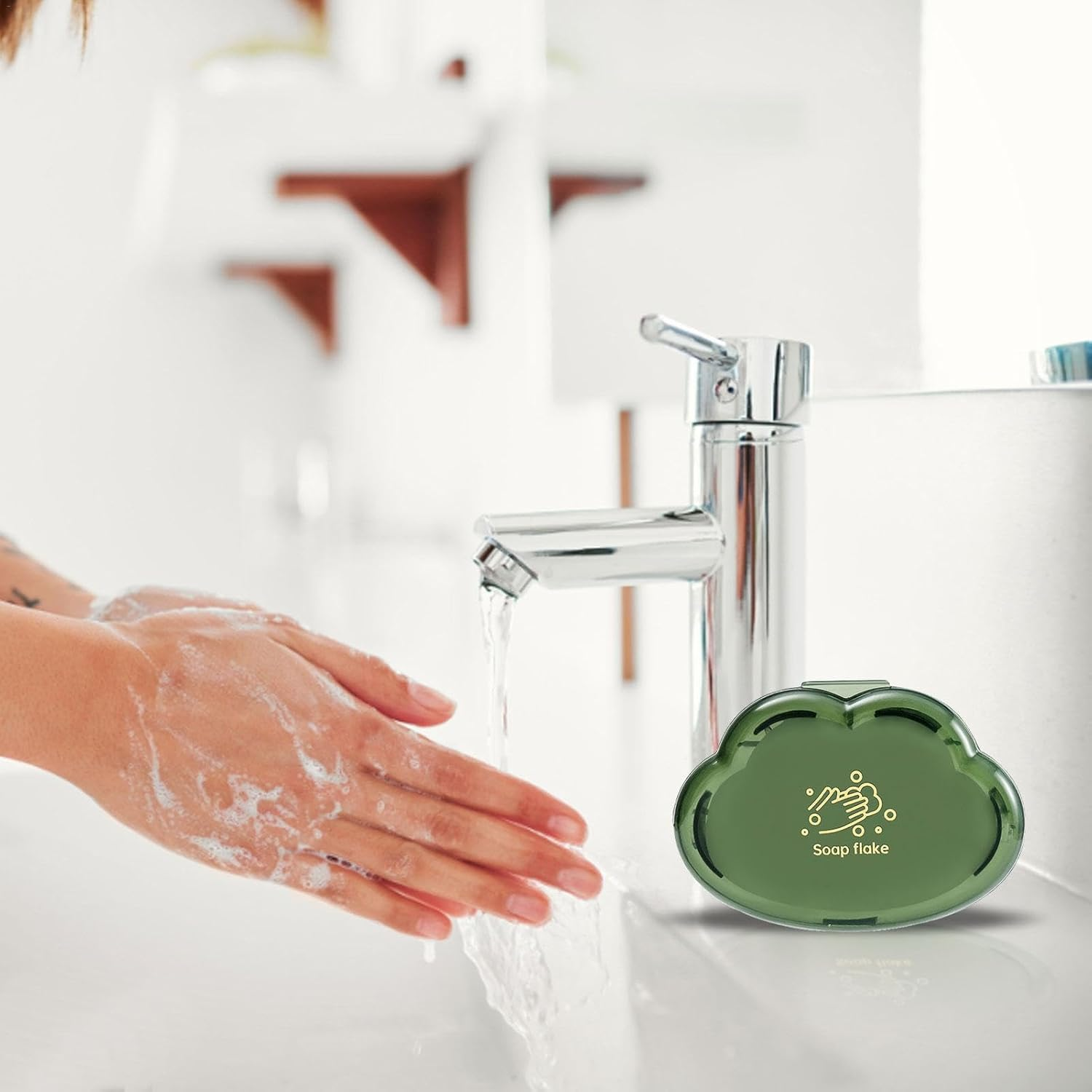 Travel Hand Soap - Portable Soap Discs, Travel Hand Wash Paper Soaps | Gentle and Moisturizing Soap Box, Creative Cloud Hand Washes, Ensure Hygiene, Soap Discs, Soap Paper image number 6