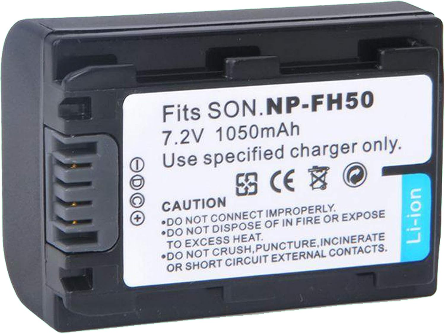 NP-FH50 Replacement Battery Compatible with Sony Camera NPFH50 NP-FH30 NP-FH40 NP-FH70 NP-FH60 NP-FH100 NP-FV70 NP-FV30 NP-FV50 NP-FV100 1A image number 2