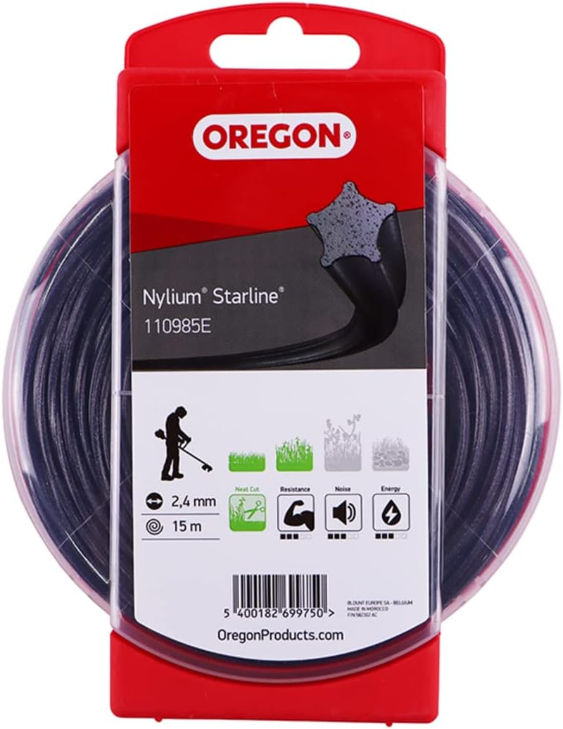 Oregon Nylium Star Shaped Strimmer Line Wire for Grass Trimmers and Brushcutters, Five Cutting Edges for Clean Finish, Professional Grade Heavy Duty Nylon, Fits Petrol Strimmers, 1.6Mm-15M (&lrm;533745) image number 5