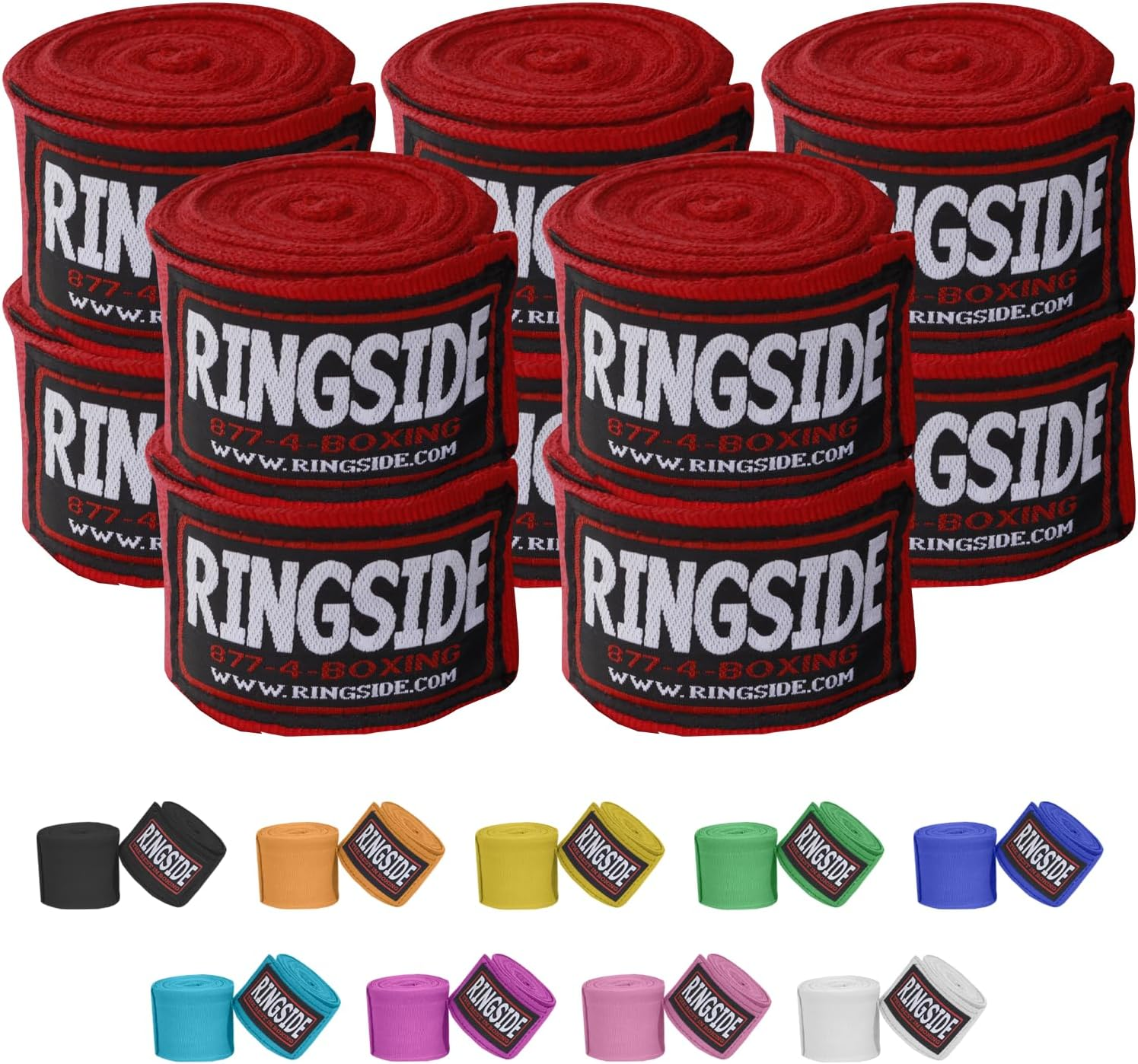 Ringside Mexican Style Boxing Hand Wraps (5 Pairs Pack)