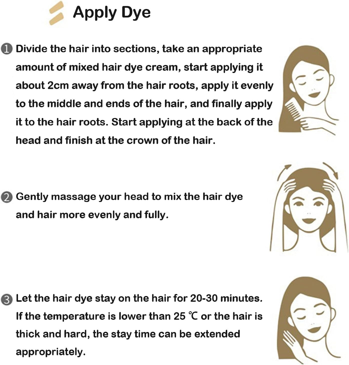 Shoupin Color, No Bleaching Hair Nourishing Coloring Hair Dye, Ammonia Free Hair Color for Women and Men, Hair Dye Permanent for Dark Hair without Bleach (Brown) - Blue Black image number 2