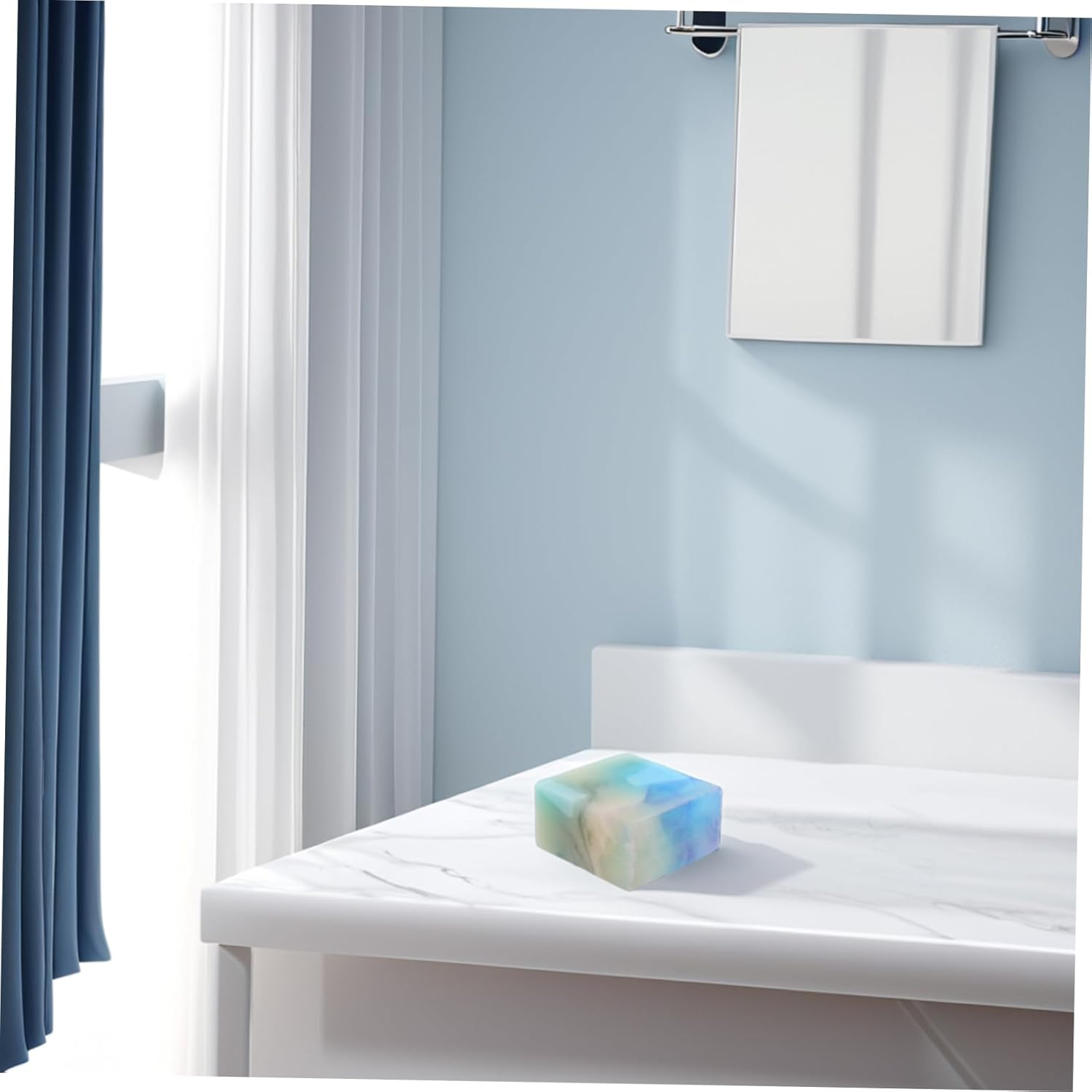 Minkissy Essential Oil Handmade Soap Bar 100G Iceberg Flame Natural Ingredients for Men and Women Moisturizing Body Soap for Skin Types image number 5