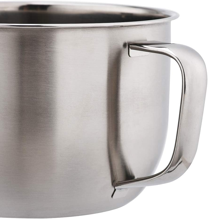 Mirenlife 18/8 Stainless Steel Leak Proof Food Storage Container with Handle and Lid, Snack Bowl, Stainless Steel Bento Lunch Box, Soup Bowl, Noodle Pot, Ramen Cooker, Induction Cooker Directly