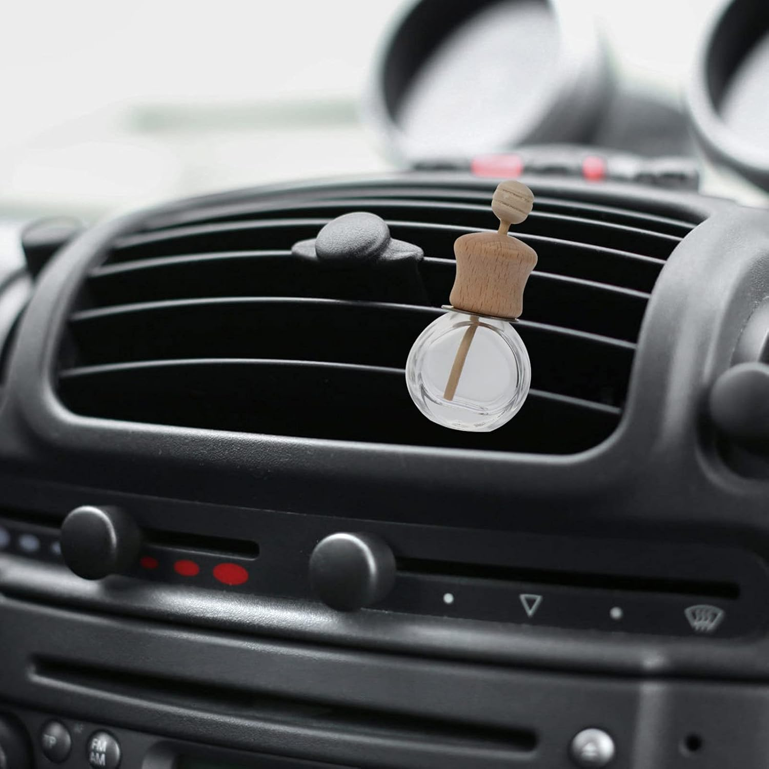 Small Glass Bottles for Car Air Freshener Essential Oil Diffuser Car Vent Perfume Holder image number 1