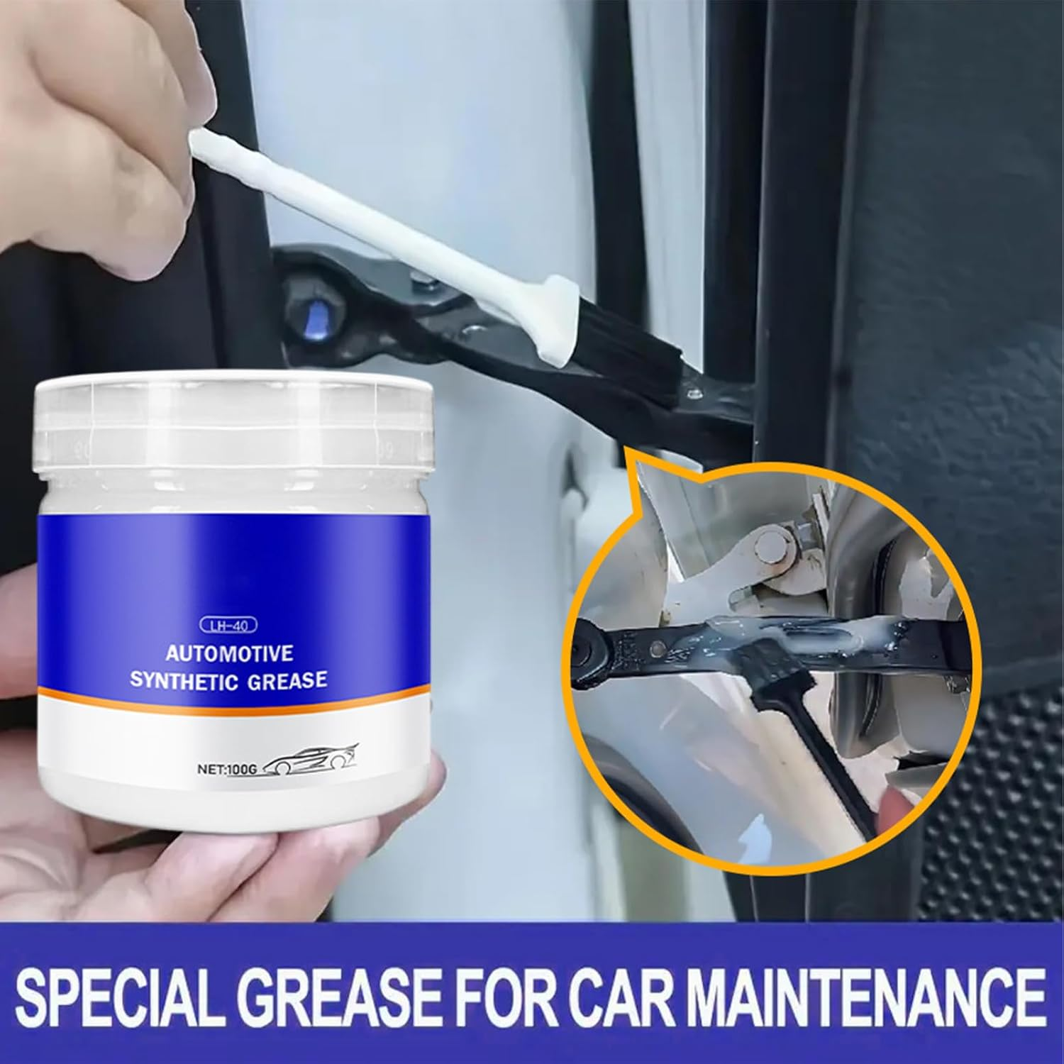 Sunroof Grease &ndash; Silicone Lubricant, Sliding Track Compound | Quiet Glide Agent, Moisture Barrier Paste, Friction- Conditioner, Car Window Wax, Squeak Control Gel, Seal Reviver Balm, Panel Coating image number 5