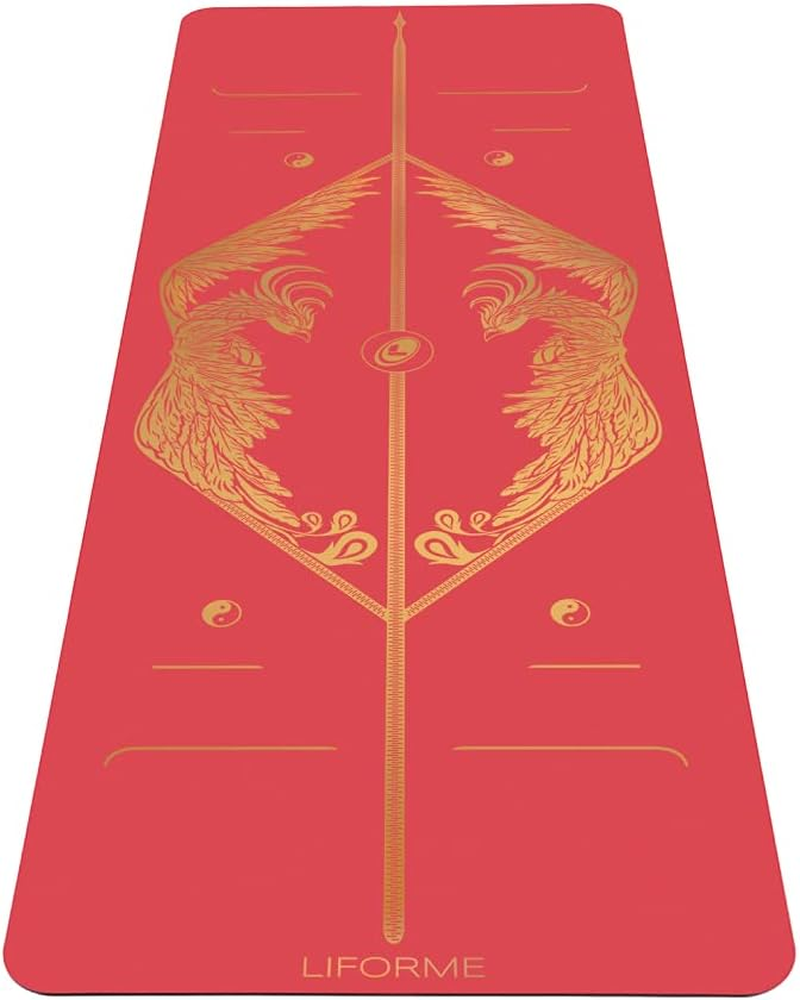 Liforme Zodiac New Year Collection - Free Yoga Bag Included - Patented Alignment System, Warrior-Like Grip, Non-Slip, Eco-Friendly, Biodegradable, Sweat-Resistant, Long, Wide and Thick for Comfort