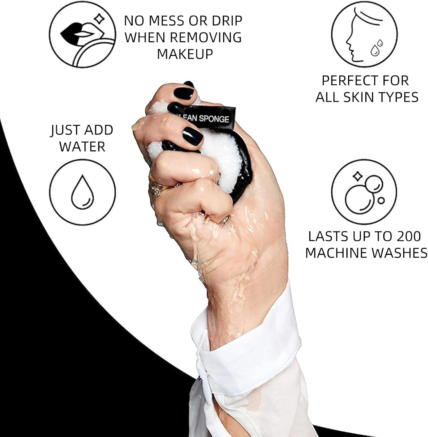 Hzqzaoan 100% Reusable Makeup Eraser | 4 Pack Large Eco-Friendly Makeup Remover Pads | Ultra-Soft Cotton Pads for Gentle Face & Eye Makeup Removal (Perfect for Foundation, Highlighter & Lipstick!). image number 2